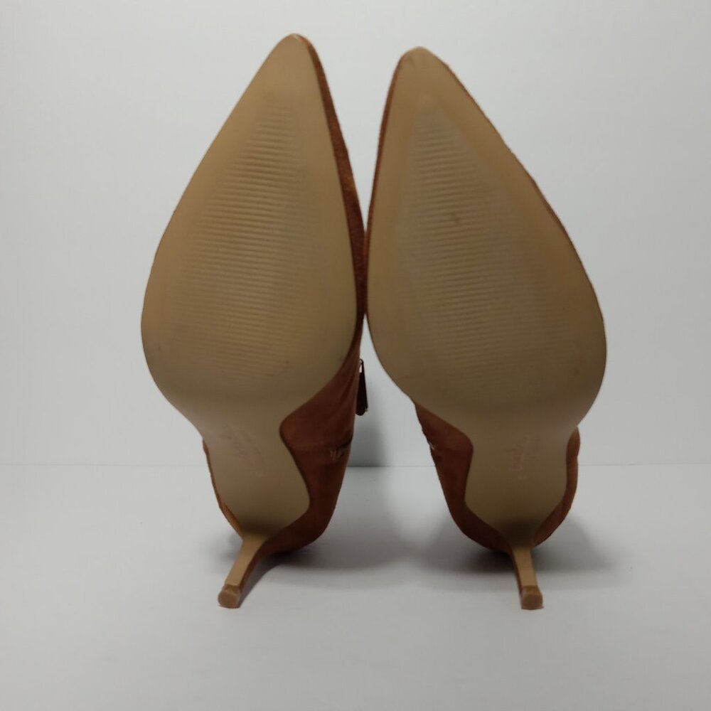 CHARLES by Charles David Womens Brown Carmel Faux Suede Ankle Boot Size 7 - Picture 13 of 13
